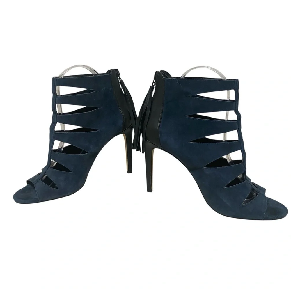 Lord & Taylor Florynce Blue Suede Heeled Gladiator - 7.5 - China